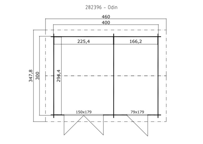 Redskabsrum Odin 420 x 320 cm